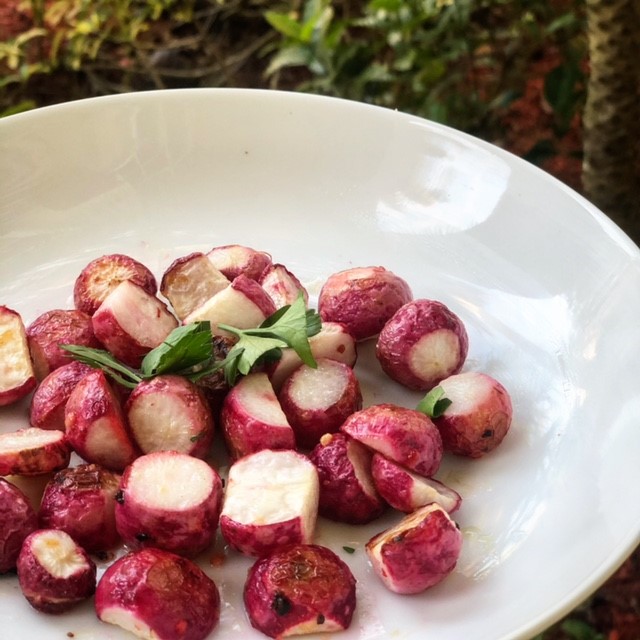 Potato Roasted Radishes